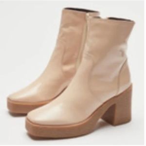 Aria Chunky Platform Hipster Boho Peasant Minimal Hippie Rock Heel Combat Boots